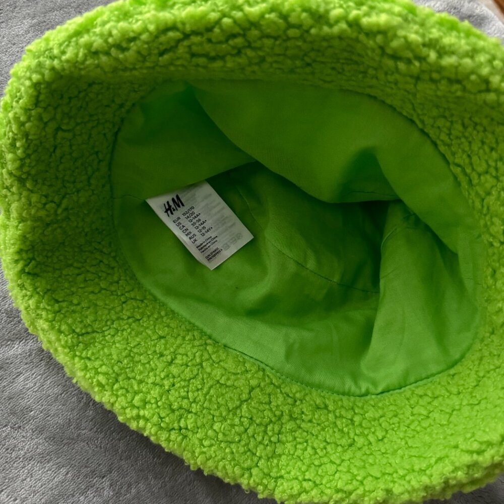 NWOT H&M Bucket Hat in Neon Green - Picture 4 of 6